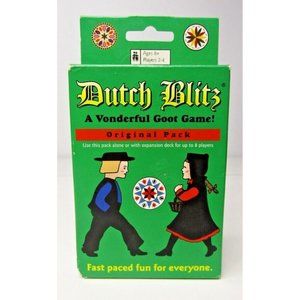 Dutch Blitz Family Card Game "A Vonderful Goot Game!" Complete 2 to 4 Players